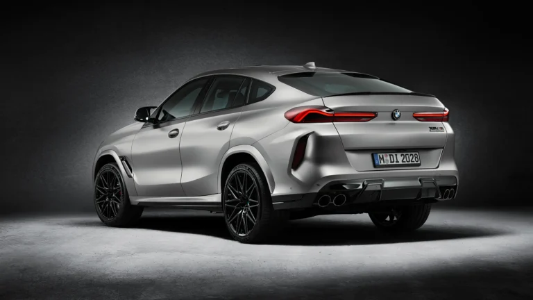 A sleek silver BMW X6 showcasing its modern design and rear exterior, highlighted as a marketing asset for BMW dealers.